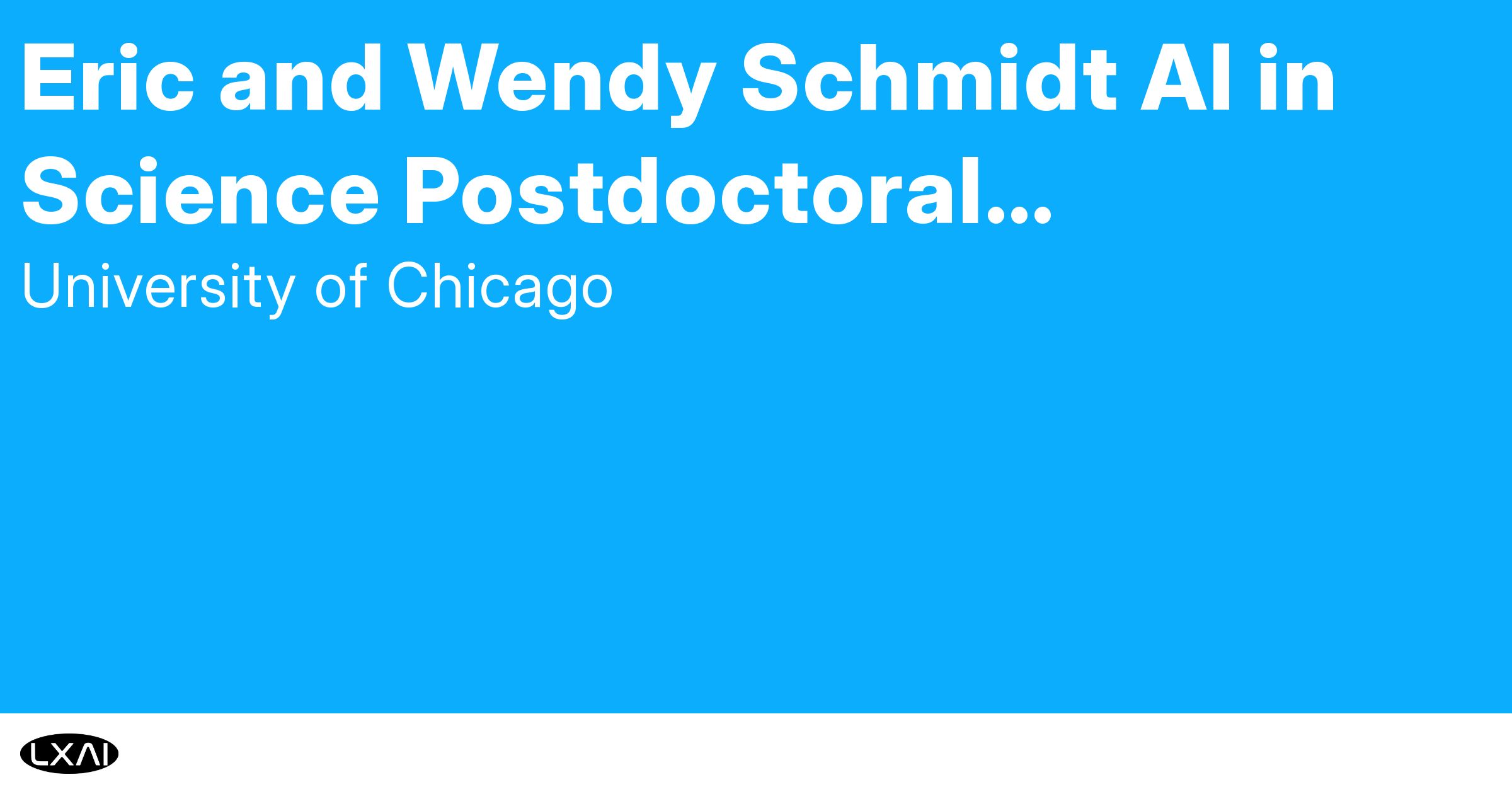 Eric and Wendy Schmidt Apply for careers from LatinX in AI partners